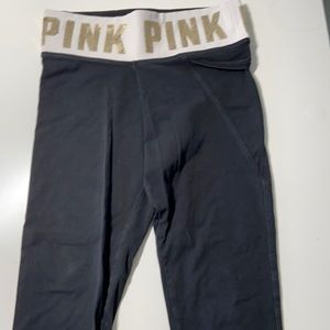 Pink Sparkly Waistline Leggings